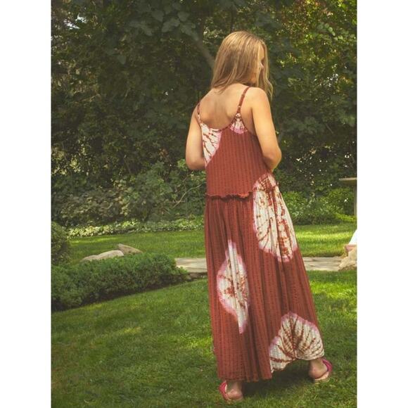 Anthropologie The Odells Tie-Dye Maxi Dress Sleeveless Textured Seersucker Small - Picture 5 of 16